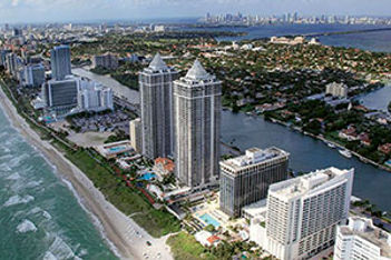 South Florida Miami Beach arial