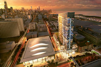new Marriott Marquis and arena