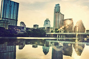 Austin sunny skyline