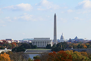 Washington DC Autumn skyline