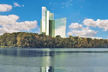 Mohegan Sun Hotel by water
