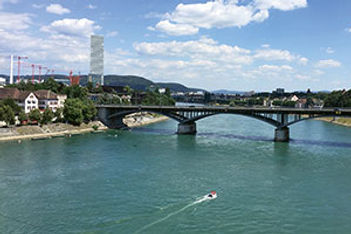Rhine River in Basel