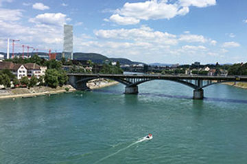 Rhine River in Basel