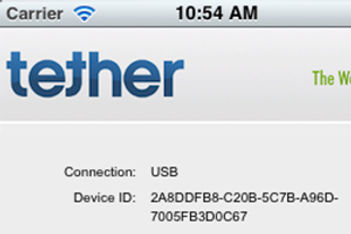 Tether iphone screen