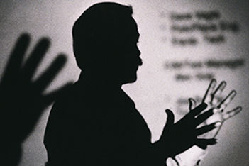 speaker silhouette