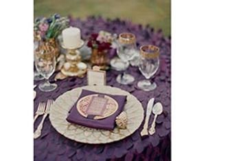 Plum-Colored Linens