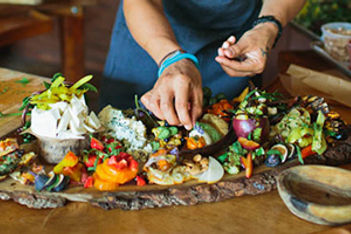 Artistic Veggie Platter