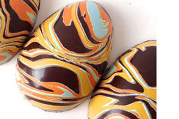 Hand-Painted Chocolate Eggs