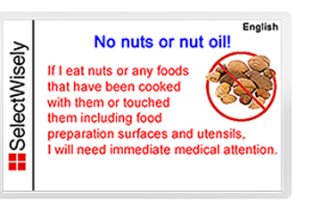 Allergy Cards for Travelers