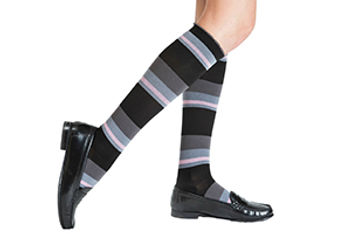 black-stripes-compression-socks