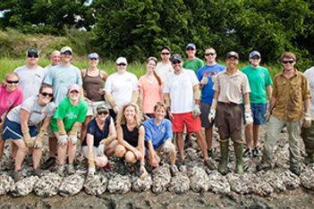 group-clam-digging