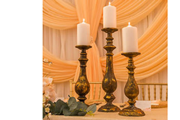 gold candlesticks