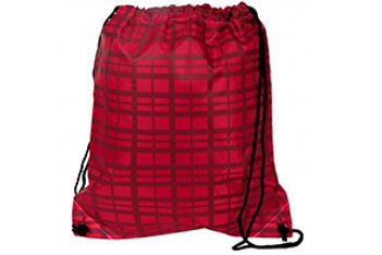 plaid-drawstring-bag