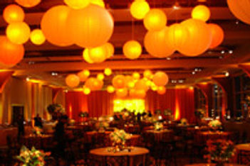 Decorated event space at New York City's Chelsea Piers