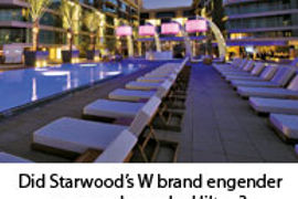 Starwood's W poolside