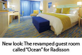 Ocean guest room at the Radisson