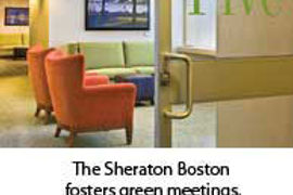 Green meetings at the Sheraton Boston 