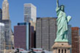 Big Apple and Liberty skyline thumbnail