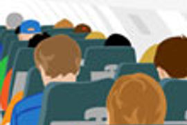 Airline passenger illustration thumbnail