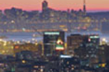 Oakland night skyline thumbnail