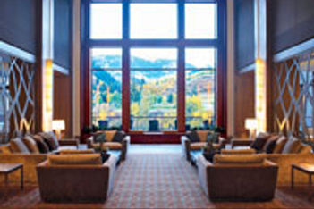 The lobby of the Westin