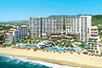 Cozy complex:  Now Amber and Secrets Vallarta Bay
