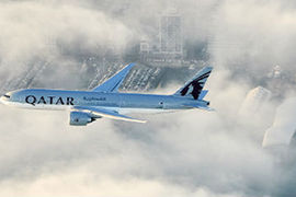 Qatar-to-Auckland-New Zealand-plane
