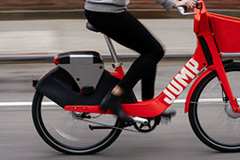 Uber Buys Electric Bike-Sharing Startup, Jump Bikes