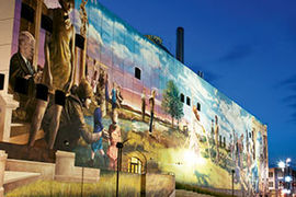 downtown Omaha mural Energy Systems Building