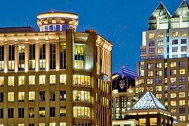 Orlando night skyline