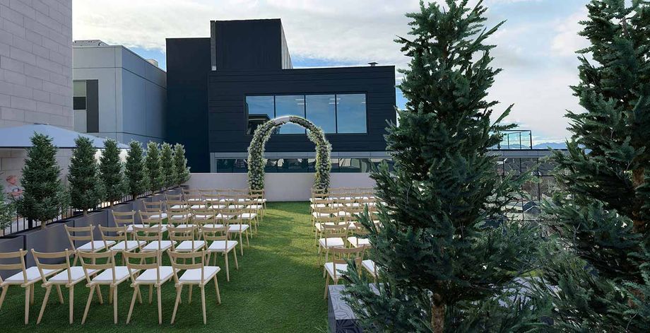 Halcyon hotel rooftop event space