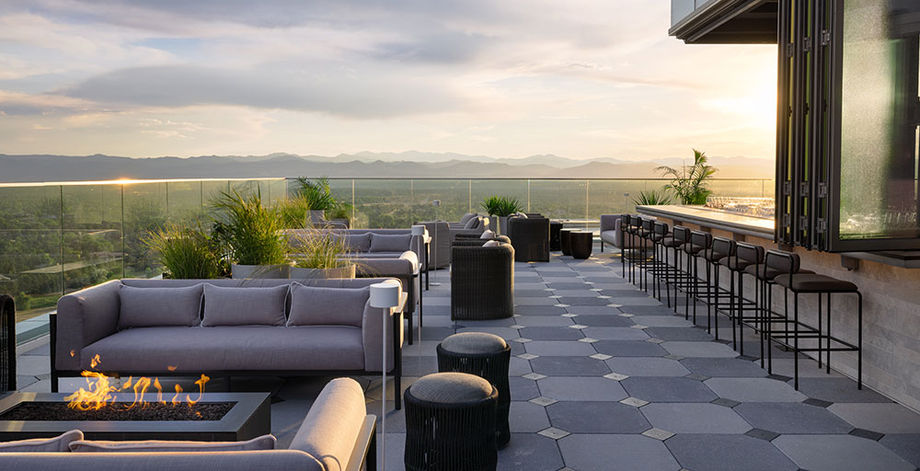 The rooftop Halo Bar.