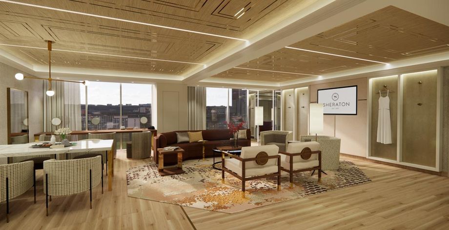 This new look is coming to the Sheraton Fort Worth Downtown's Trinity Suite.