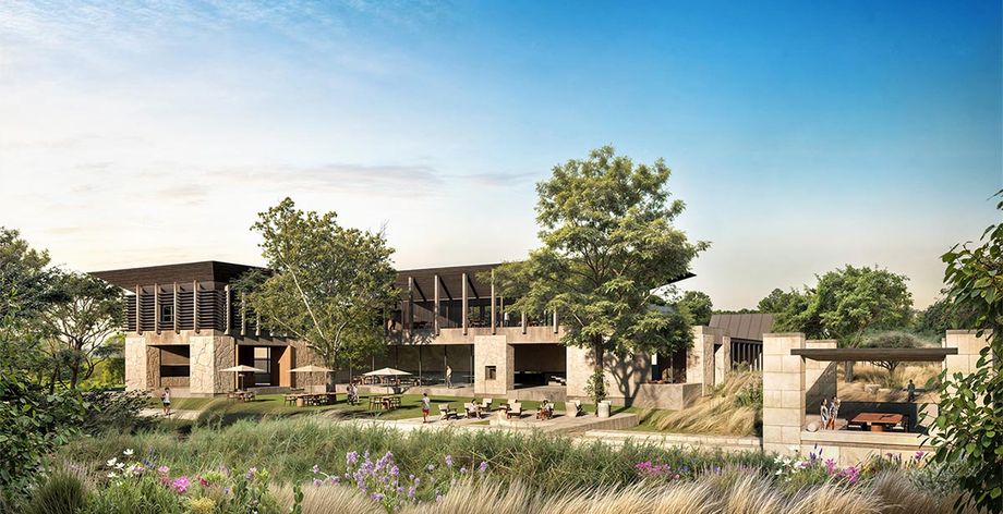Rendering of the restaurant at the Waldorf Astoria Texas Hill Country, which will open in 2027.