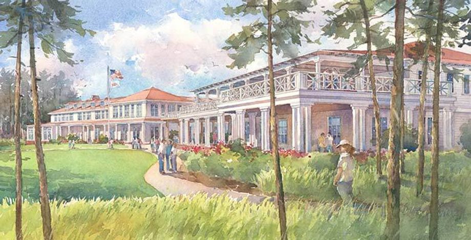 Rendering of the Golf House Pinehurst, which will house the new hall of fame.