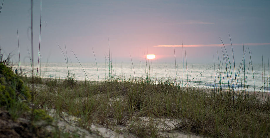 Beach sunrise at St. George Island in Florida