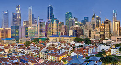 Singapore city skyline