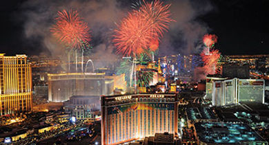 Vegas Night Fireworks