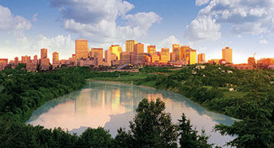 Edmonton city skyline