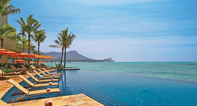Sheraton Waikiki pool shore