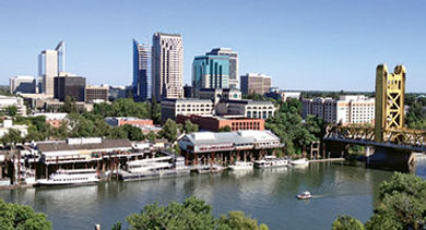 West Sacramento river downtown West Sacramento river downtown