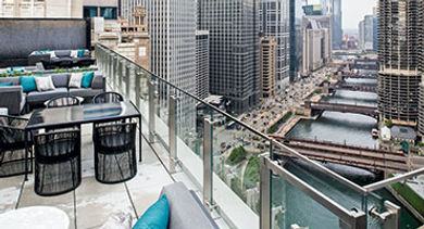 LondonHouse Chicago roof view