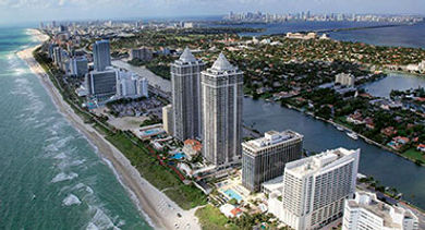 South Florida Miami Beach arial