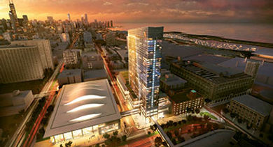 new Marriott Marquis and arena