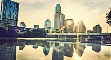 Austin sunny skyline