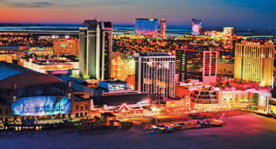 Atlantic City boardwalk night stock Atlantic City boardwalk night stock