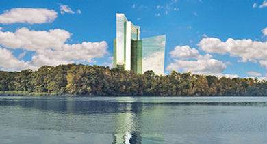 Mohegan Sun Hotel by water
