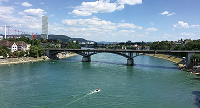 Rhine River in Basel