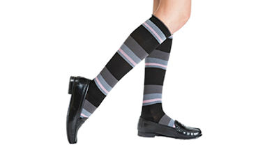 black-stripes-compression-socks