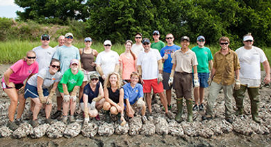 group-clam-digging